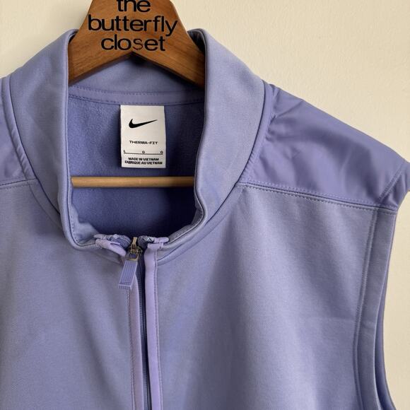 Nike Lavender Full Zip Therma-Fit Golf Vest Size Large 2-4984 - Picture 3 of 4